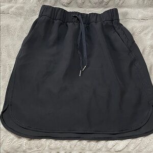 Lululemon Athletica Black Mini Skirt with Drawstring